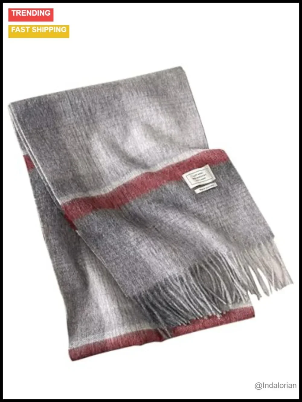 Australian Wool Scarf, Knitted Soft Warm Neckwear for Women and Men